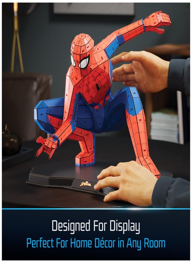 4D Build, Marvel Spider Man 3D Puzzle Model Kit Full-Body Pose, Marvel Collectibles & Desk Décor, Adult Puzzles, Building Toys, 195 Pieces, 3D Puzzles, Gift Ideas for Ages 12 & Up - Image 5